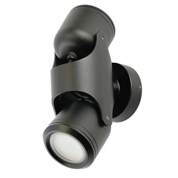 Светильник садово-парковый Feron DH1502, на стену,  2*GU10, 220-240V, черный 51740 - фото 169241