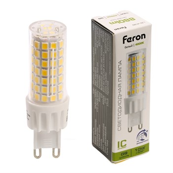 Лампа светодиодная диммируемая Feron LB-438 G9 10W 175-265V 4000K 51742 - фото 169983