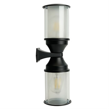 Светильник садово-парковый Feron DH1402, на стену, 2*E27 220-240V, черный 51737 - фото 170002