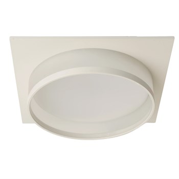 Светильник встраиваемый Feron DL701 потолочный GX70 белый квадрат 51095 - фото 170081