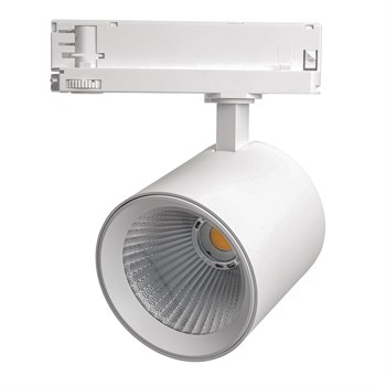 Светодиодный светильник Feron TR Reflex трековый на шинопровод 40W, 3500 Lm, 4000К, 36 градусов, белый, 3х фазный с функцией выбора мощности 52058 - фото 170873