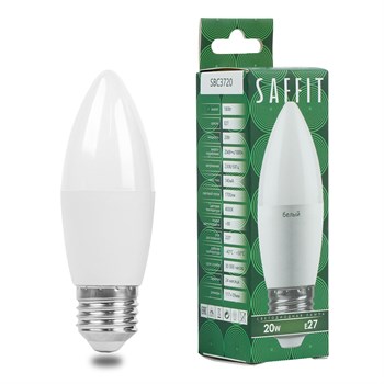 Лампа светодиодная SAFFIT SBC3720 Свеча E27 20W 230V 4000K 55270 - фото 170985