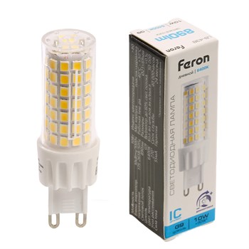 Лампа светодиодная диммируемая Feron LB-438 G9 10W 175-265V 6400K 51743 - фото 171369