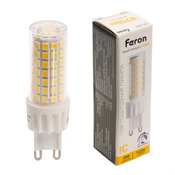 Лампа светодиодная диммируемая Feron LB-438 G9 10W 175-265V 2700K 51741 - фото 171388