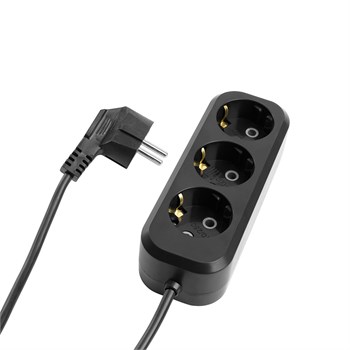 Удлинитель 3-местный с/з Stekker, HM01-30-05, 5м, 3x0,75, серия Home (У10-002), черный 50420 - фото 171659