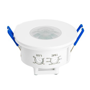 Датчик движения и освещенности 1200W 8m 120°(гориз.) 360°(верт.) белый, SEN55, артикул 51519 51519 - фото 172100