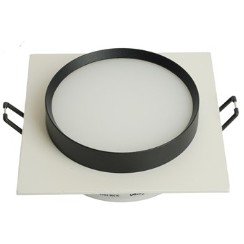 Светильник встраиваемый Feron DL506 потолочный GX53 белый + черный квадрат 51359 - фото 172777