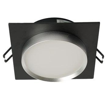 Светильник встраиваемый Feron DL506 потолочный GX53 черный + серебро квадрат 51363 - фото 172810