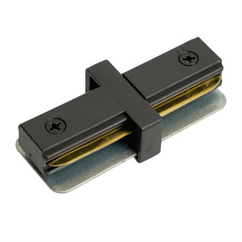 Коннектор прямой однофазный для шинопровода, черный, LD1020 51898 - фото 172832