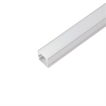 Профиль алюминиевый накладной, 10х10мм, серебро, CAB243 52151 - фото 173535