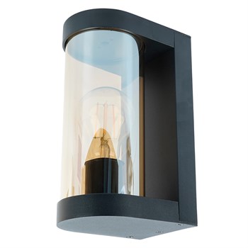 Светильник садово-парковый Feron DH1901, на стену, E27 230V, черный 52188 - фото 173571