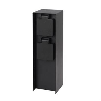 Розетка уличная Feron TM200, 220-230V, 16A, IP44, 70*70*300мм, черный 52184 - фото 173704