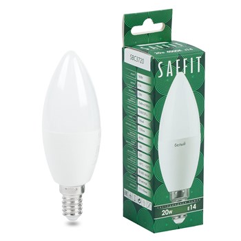Лампа светодиодная SAFFIT SBC3720 Свеча E14 20W 230V 4000K 55273 - фото 173804