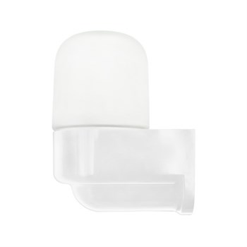 Светильник НББ 01-60-003 152х112х82мм, E27 max 60Вт, угловой пласт. корпус, стекло, IP65, белый 53167 - фото 173832