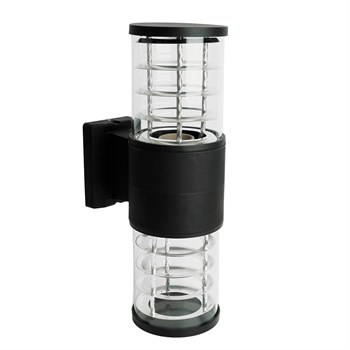 Светильник садово-парковый Feron.ONE DH0802-P, на стену вверх/вниз,  E27 230V, черный пластик 51547 - фото 174790