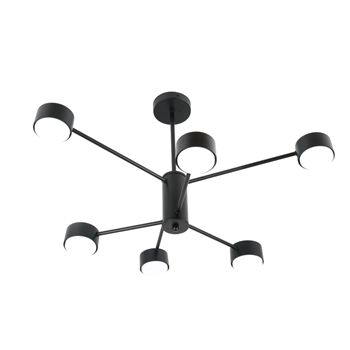 Светильник потолочный GX53 15Wx6, 230V, черный, AL270 GELA  Feron 53102 - фото 174968