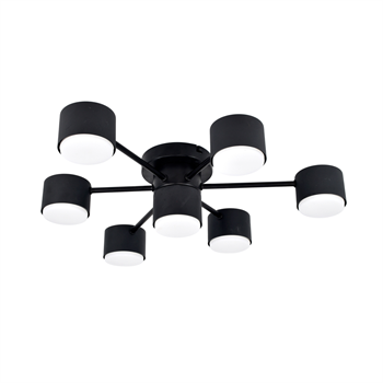 Светильник потолочный GX53 15Wx7, 230V, черный, AL269 GELA  Feron 53100 - фото 174969