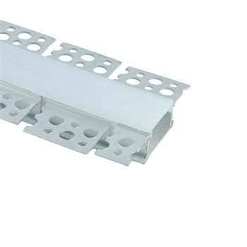 Профиль алюминиевый встраиваемый скрытый, серебро, CAB248 53069 - фото 175406