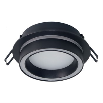 Светильник потолочный встраиваемый, 15W 230V GX53, черный, круг, без лампы, DL514, Feron 53310 - фото 175534