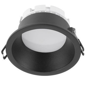 Светильник потолочный встраиваемый, 15W 230V GX53, черный, круг, без лампы, DL513 53308 - фото 176089