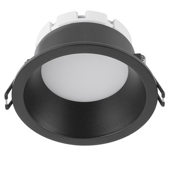 Светильник потолочный встраиваемый, 15W 230V GX53, черный, круг, без лампы, DL512 53306 - фото 176099