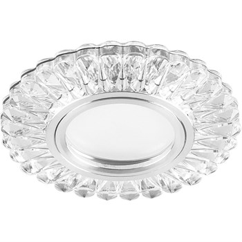 Светильник встраиваемый с белой LED подсветкой Feron CD902 потолочный MR16 G5.3 белый 28845 - фото 176483