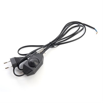 Сетевой шнур с диммером 230V 2м, черный, DM103-200W 23059 - фото 177057