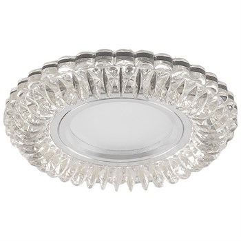 Светильник встраиваемый с синей LED подсветкой Feron CD904 потолочный MR16 G5.3 прозрачный 32542 - фото 177304