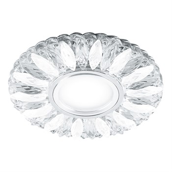 Светильник встраиваемый с белой LED подсветкой Feron CD917 потолочный MR16 G5.3 прозрачный-матовый 29536 - фото 177336