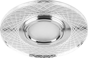 Светильник встраиваемый с белой LED подсветкой Feron CD970 потолочный MR16 G5.3 прозрачный 29666 - фото 177338