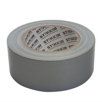 Армированная клейкая лента STEKKER INTP4-01748-40 0,17*48 мм, 40м, на тканевой основе, серый 39142 - фото 178571