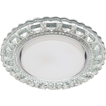 Светильник встраиваемый с белой LED подсветкой Feron CD4045 потолочный GX53 без лампы, прозрачный, хром 41408 - фото 178595