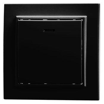 Выключатель 1-клавишный c индикатором STEKKER, PSW10-9001-03, 250V, 10А, серия Эрна, черный 39470 - фото 179003