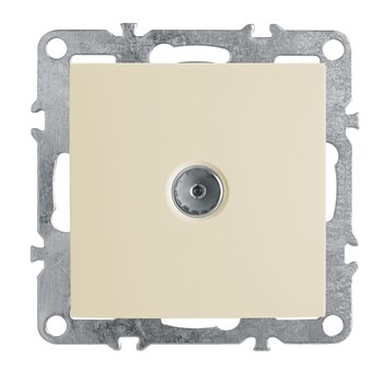 Розетка телевизионная 1-местная (механизм), STEKKER, PST00-9108-02, серия Эрна, слоновая кость 39326 - фото 179052