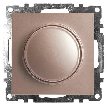 Выключатель диммирующий TRIAC(механизм), STEKKER GLS10-7106-02, 250V, 500W, серия Катрин, шампань 39601 - фото 179264