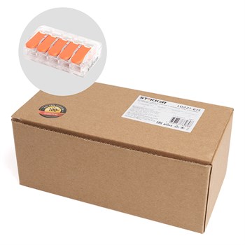 Универсальная компактная клемма 5-проводная STEKKER, LD221-615 39865 - фото 180390