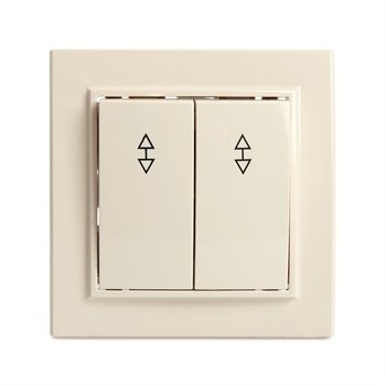 Переключатель 2-клавишный STEKKER  PSW10-9008-02, 250В, 10А, серия Эрна, слоновая кость 39920 - фото 180606