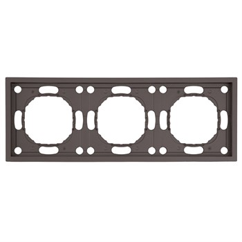 Рамка STEKKER, PFR00-5003-09 3-местная, серия Эмили, антрацит, soft touch 49938 - фото 186332