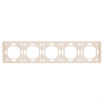 Рамка STEKKER, PFR00-5005-08 5-местная, серия Эмили, кашемир, soft touch 49914 - фото 186538