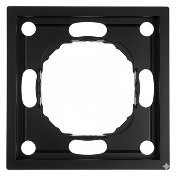 Рамка STEKKER, PFR00-5001-05 1-местная, серия Эмили, черный уголь, soft touch 49858 - фото 186783
