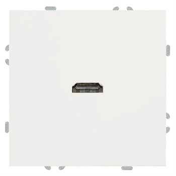 Розетка HDMI 2.0 Type A (механизм), STEKKER, серия Эмили, RST00-5118-01, белый фарфор, soft touch 50163 - фото 187162