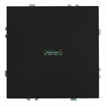 Розетка HDMI 2.0 Type A (механизм), серия Эмили, STEKKER, RST00-5118-05, черный уголь, soft touch 50171 - фото 187200