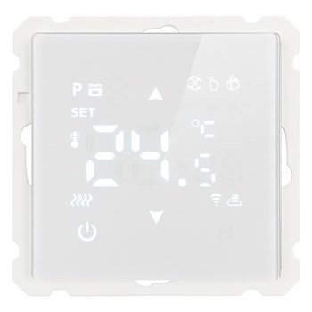 Терморегулятор Wi-Fi (механизм), STEKKER, 250В, 3500Вт, серия Катрин, GLS00-7119-01, белый 50374 - фото 188144
