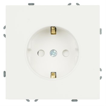 Розетка 1-местная с з/ш, с/з (механизм), СЗК, STEKKER, 250В, 16А, серия Эмили, RST16-5110-01ZK, белый фарор, soft touch 50235 - фото 188605