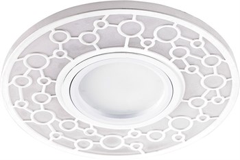Светильник встраиваемый с LED подсветкой Feron CD990 потолочный MR16 G5.3 белый 32669 - фото 191058