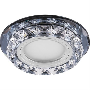 Светильник встраиваемый с белой LED подсветкой Feron CD878 потолочный MR16 G5.3 прозрачный 28823 - фото 191427