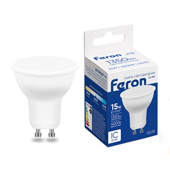 Лампа светодиодная Feron LB-965 MR16 GU10 15W 175-265V 4000K 53483 - фото 192695