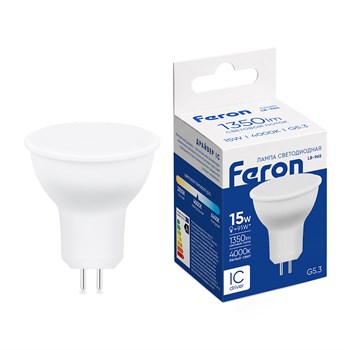 Лампа светодиодная Feron LB-965 MR16 G5.3 15W 230V 4000K 53480 - фото 192700