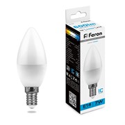 Лампа светодиодная Feron LB-97 Свеча E14 7W 175-265V 6400K