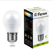 Лампа светодиодная Feron LB-95 Шарик E27 7W 175-265V 4000K